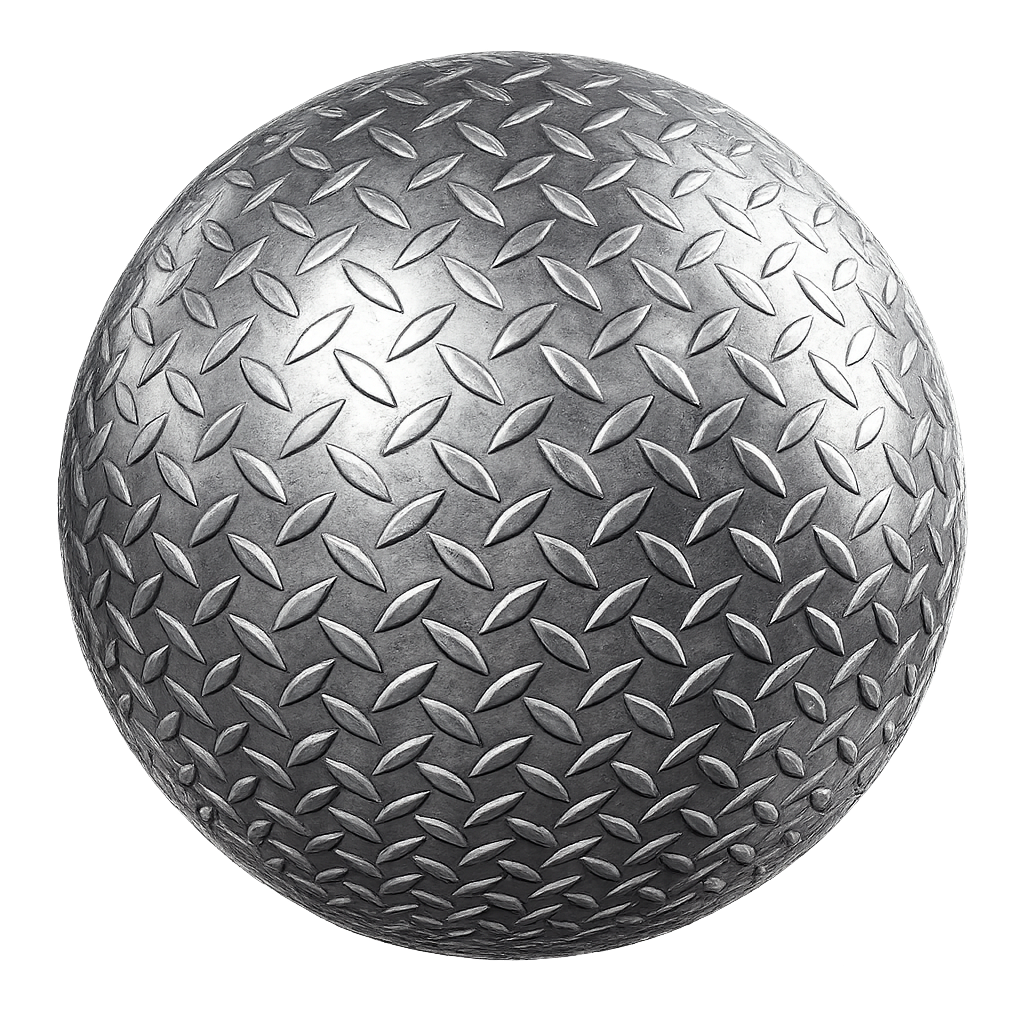 Acier doux checkerplate